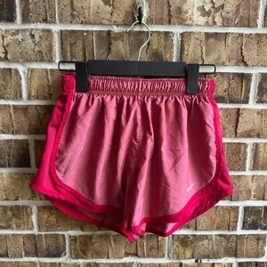Nike Pink Athletic Shorts Lightweight Dolphin Hem